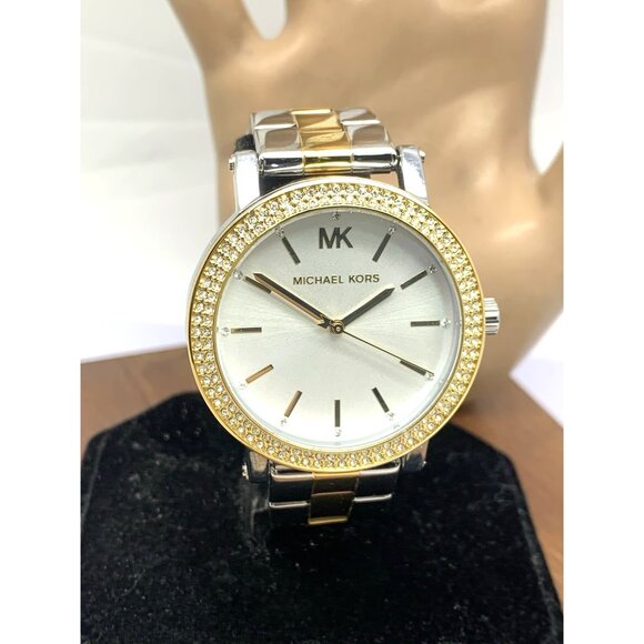 Michael Kors Women\'s Watch MK7348 Quartz Silver Dial 2-Tone Stainless Steel 38mm main image 9